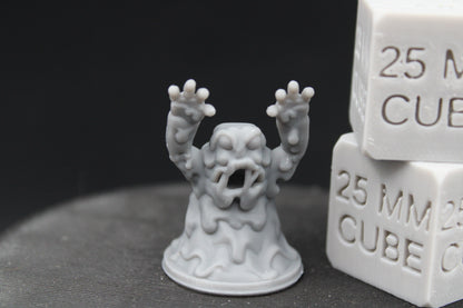 Mud Sludge Snow Water Golem Elemental Monster Creature 28mm 32mm Miniature Dnd RPG Skirmish