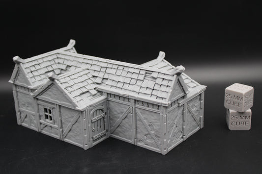 Tabletop Terrain Plaster Cob House 14of19 Town City Dnd RPG wargame skirmish 28-32mm