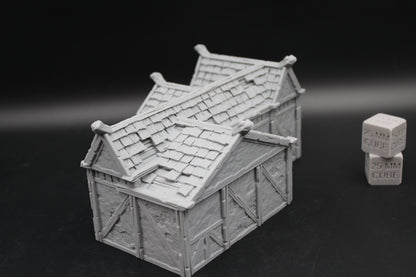 Tabletop Terrain Plaster Cob House 14of19 Town City Dnd RPG wargame skirmish 28-32mm