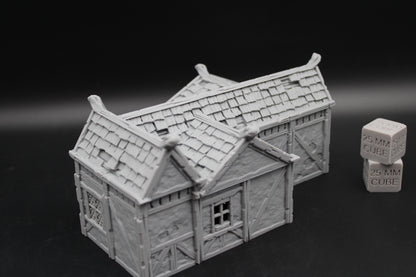 Tabletop Terrain Plaster Cob House 14of19 Town City Dnd RPG wargame skirmish 28-32mm