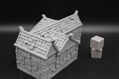 Tabletop Terrain Stone House 14of19 Town City Dnd RPG wargame skirmish 28-32mm