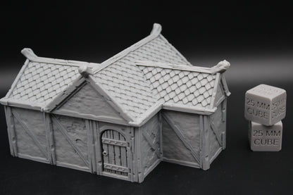 Tabletop Terrain Plaster Cob House 15of19 Town City Dnd RPG wargame skirmish 28-32mm