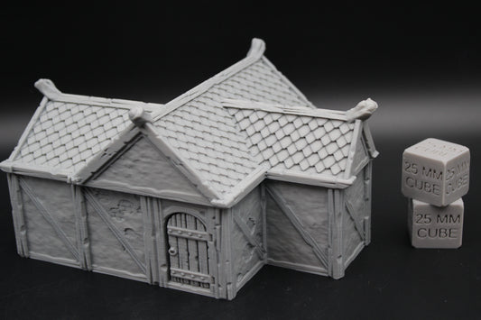 Tabletop Terrain Plaster Cob House 15of19 Town City Dnd RPG wargame skirmish 28-32mm