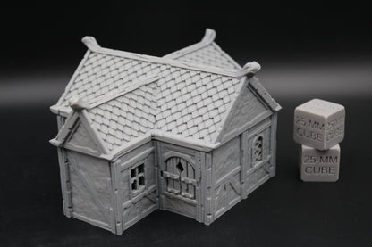 Tabletop Terrain Plaster Cob House 15of19 Town City Dnd RPG wargame skirmish 28-32mm