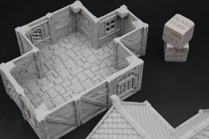 Tabletop Terrain Plaster Cob House 15of19 Town City Dnd RPG wargame skirmish 28-32mm
