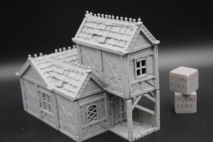 Tabletop Terrain Plaster Cob House 16of19 Town City Dnd RPG wargame skirmish 28-32mm