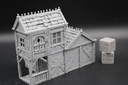 Tabletop Terrain Plaster Cob House 16of19 Town City Dnd RPG wargame skirmish 28-32mm