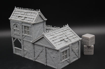 Tabletop Terrain Plaster Cob House 16of19 Town City Dnd RPG wargame skirmish 28-32mm