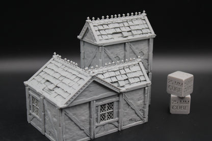 Tabletop Terrain Plaster Cob House 16of19 Town City Dnd RPG wargame skirmish 28-32mm