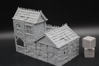 Tabletop Terrain Stone House 16of19 Town City Dnd RPG wargame skirmish 28-32mm