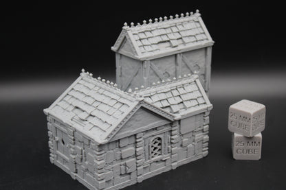 Tabletop Terrain Stone House 16of19 Town City Dnd RPG wargame skirmish 28-32mm