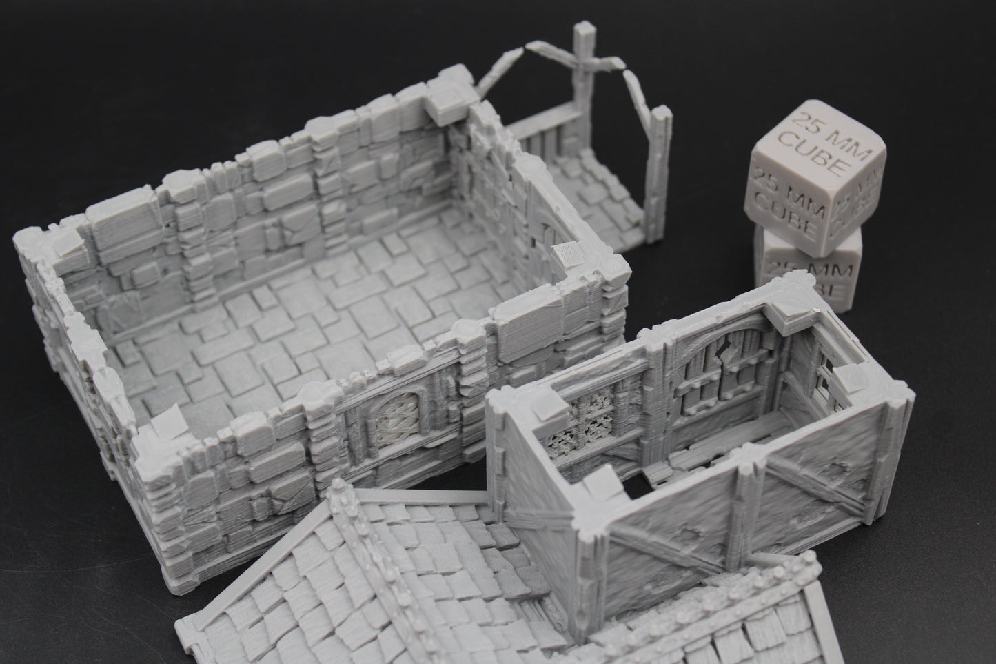 Tabletop Terrain Stone House 16of19 Town City Dnd RPG wargame skirmish 28-32mm