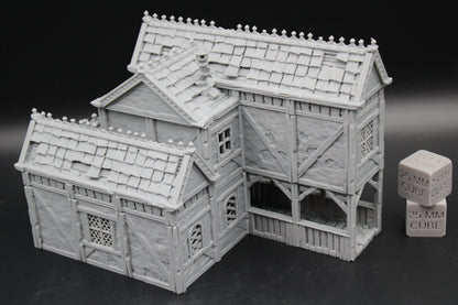 Tabletop Terrain Plaster Cob House 17of19 Town City Dnd RPG wargame skirmish 28-32mm