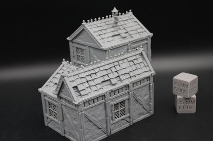 Tabletop Terrain Plaster Cob House 18of19 Town City Dnd RPG wargame skirmish 28-32mm