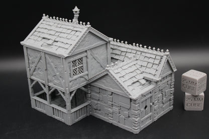 Tabletop Terrain Stone House 18of19 Town City Dnd RPG wargame skirmish 28-32mm