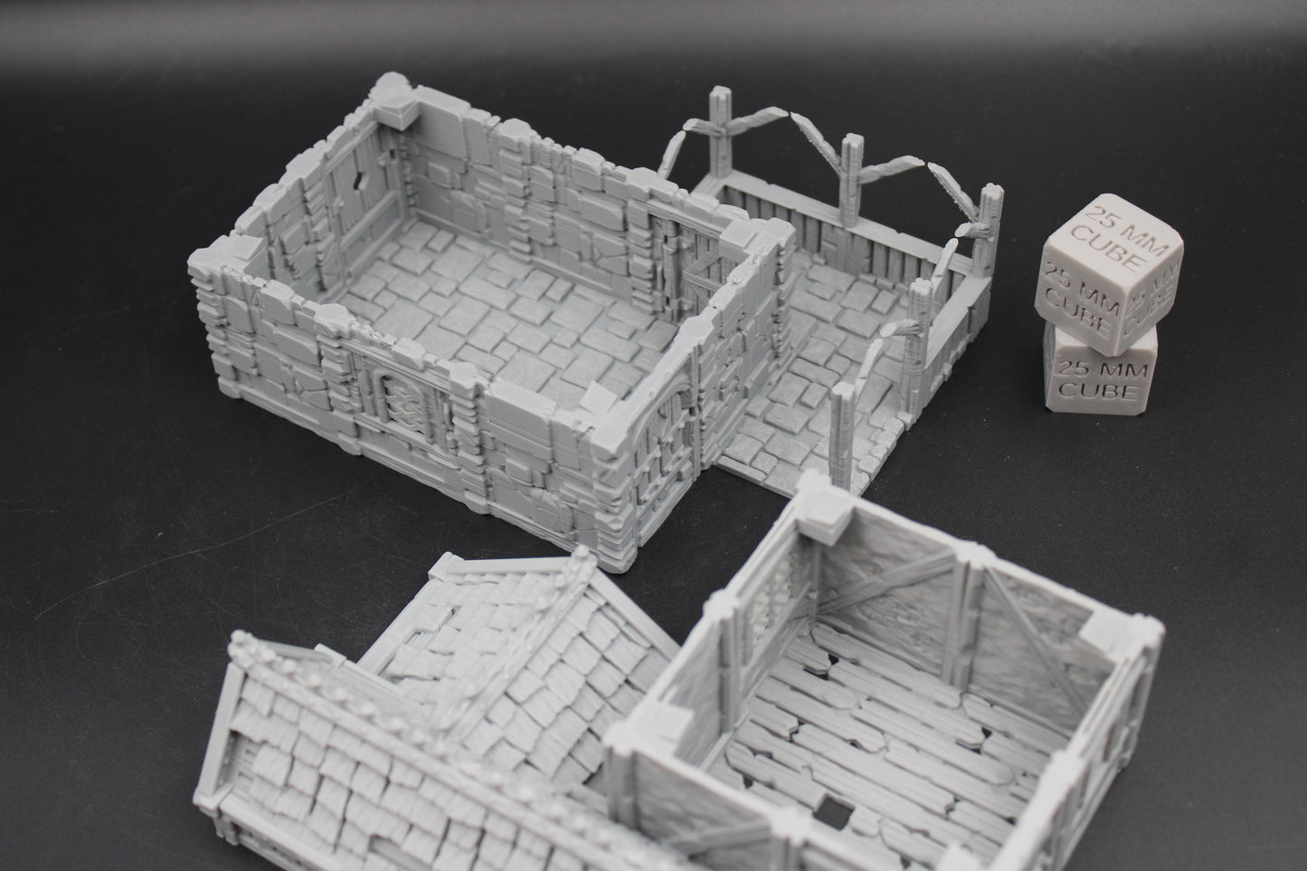 Tabletop Terrain Stone House 18of19 Town City Dnd RPG wargame skirmish 28-32mm