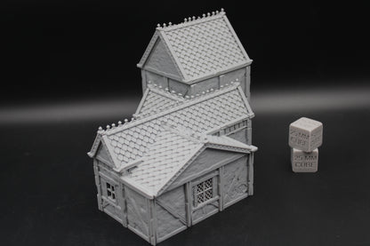 Tabletop Terrain Plaster Cob House 19of19 Town City Dnd RPG wargame skirmish 28-32mm