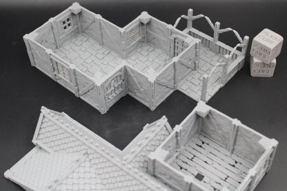 Tabletop Terrain Plaster Cob House 19of19 Town City Dnd RPG wargame skirmish 28-32mm