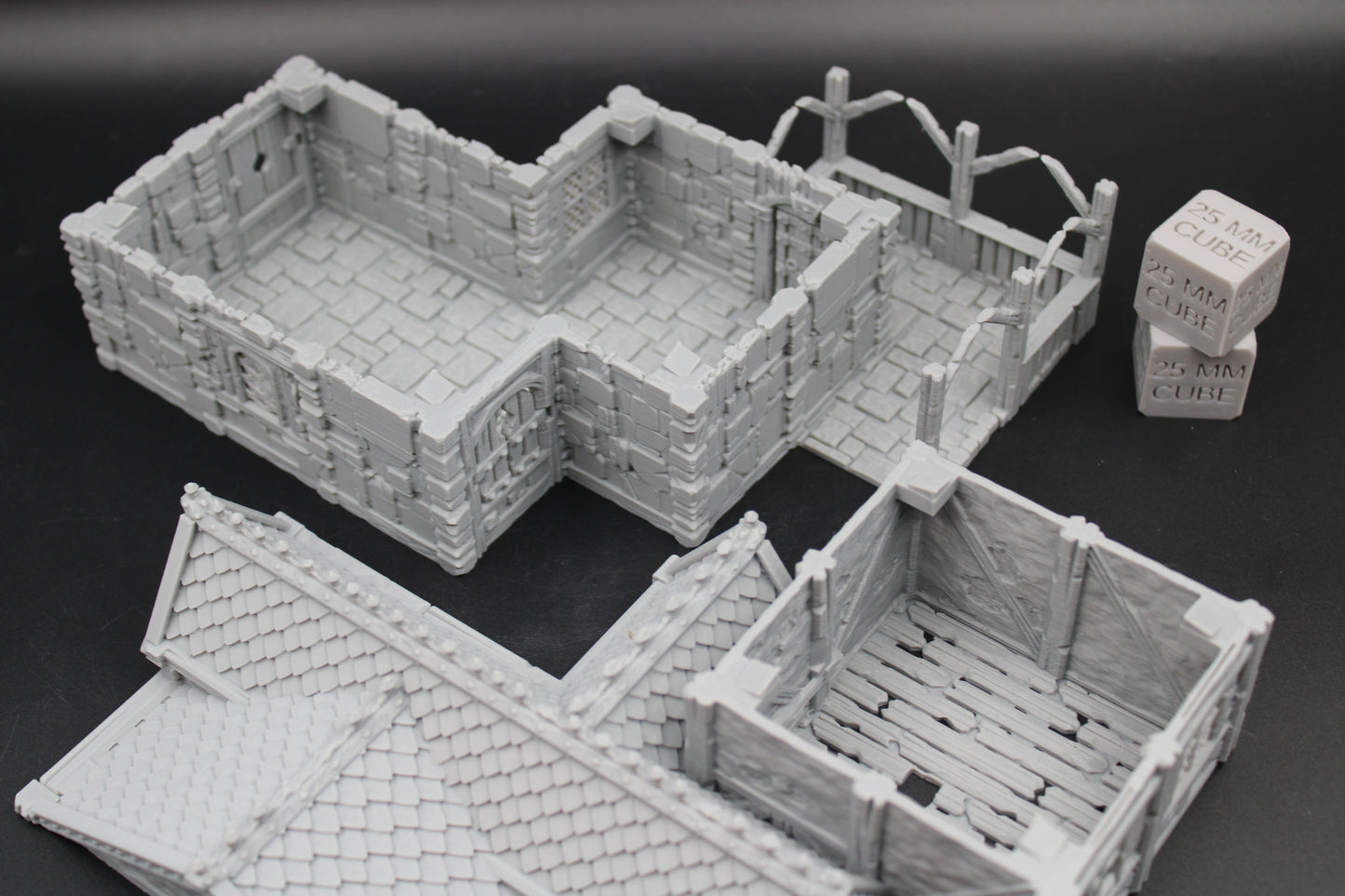 Tabletop Terrain Stone House 19of19 Town City Dnd RPG wargame skirmish 28-32mm