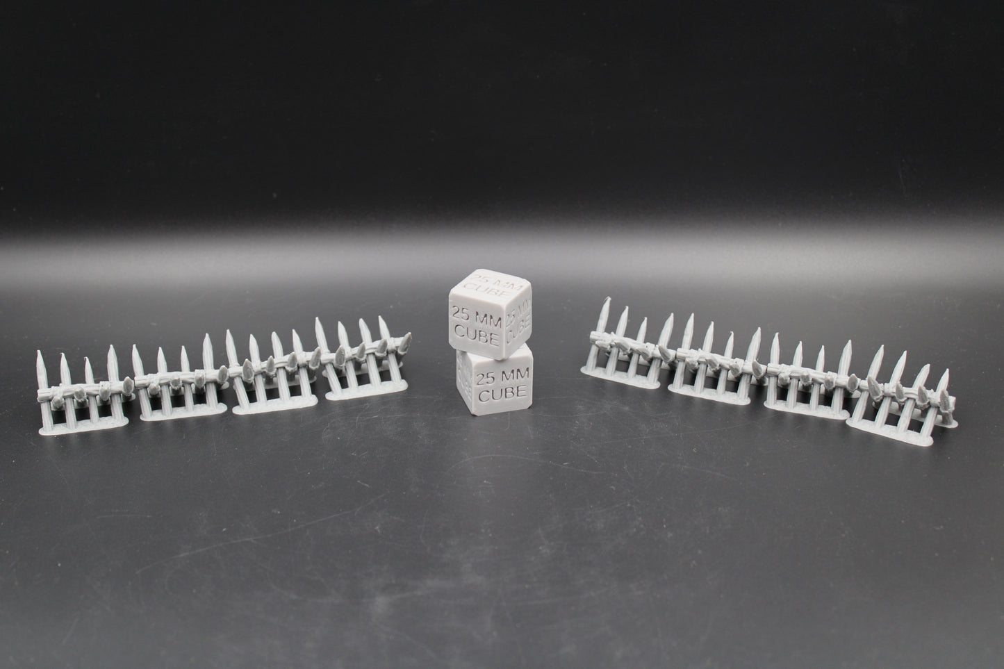 Tabletop Terrain Fantasy Spiked Barricade Scatter Set of 8 Ruin Dnd RPG wargame skirmish 28-32mm