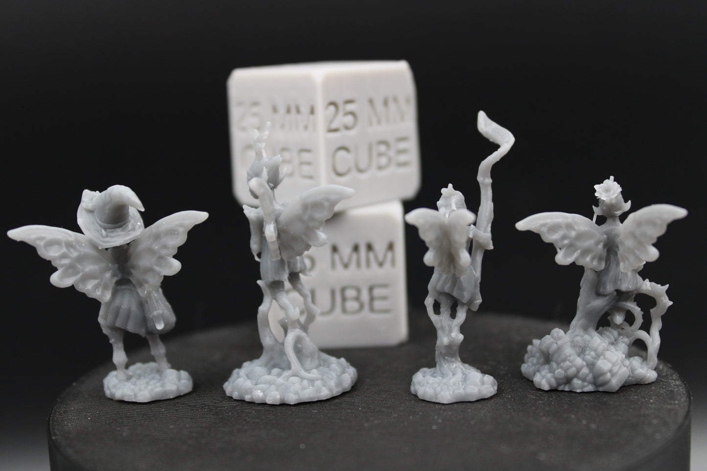 Woodland Forest Pixie Sylph Fairy Set of 4 28mm 32mm Miniature Dnd Skirmish