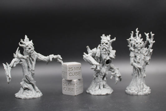 Woodland Forest Treant Blight Set of 3 28mm 32mm Miniature Dnd Skirmish