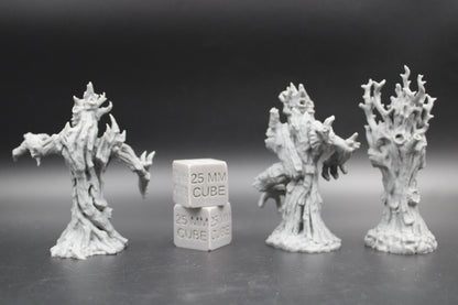 Woodland Forest Treant Blight Set of 3 28mm 32mm Miniature Dnd Skirmish