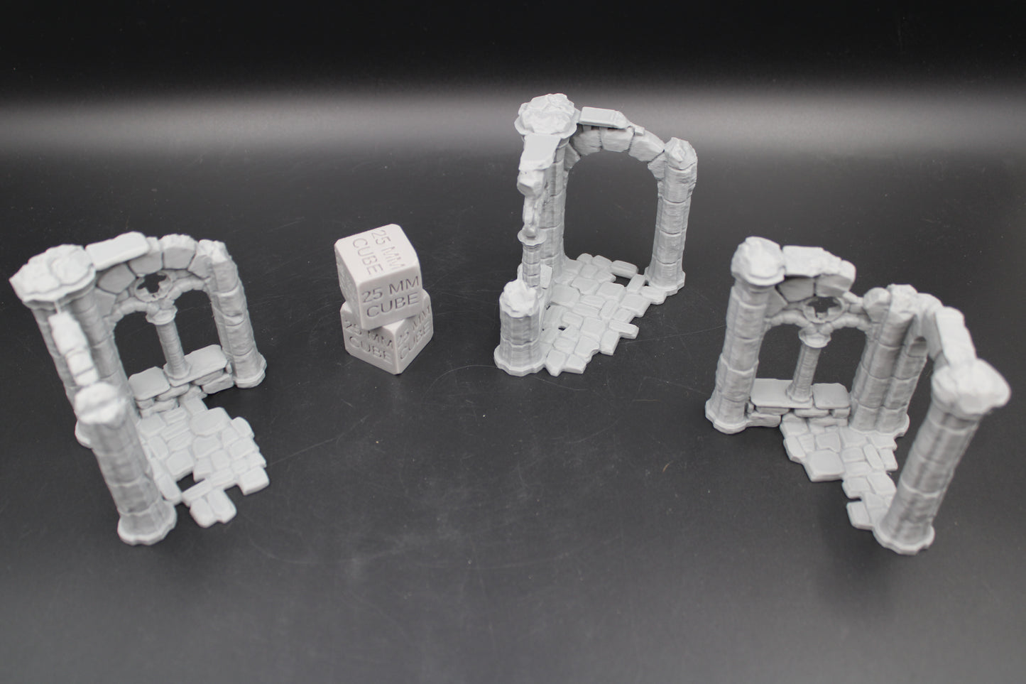 Tabletop Terrain Fantasy Corner Wall Scatter Set Ruin Dnd RPG wargame skirmish 28-32mm