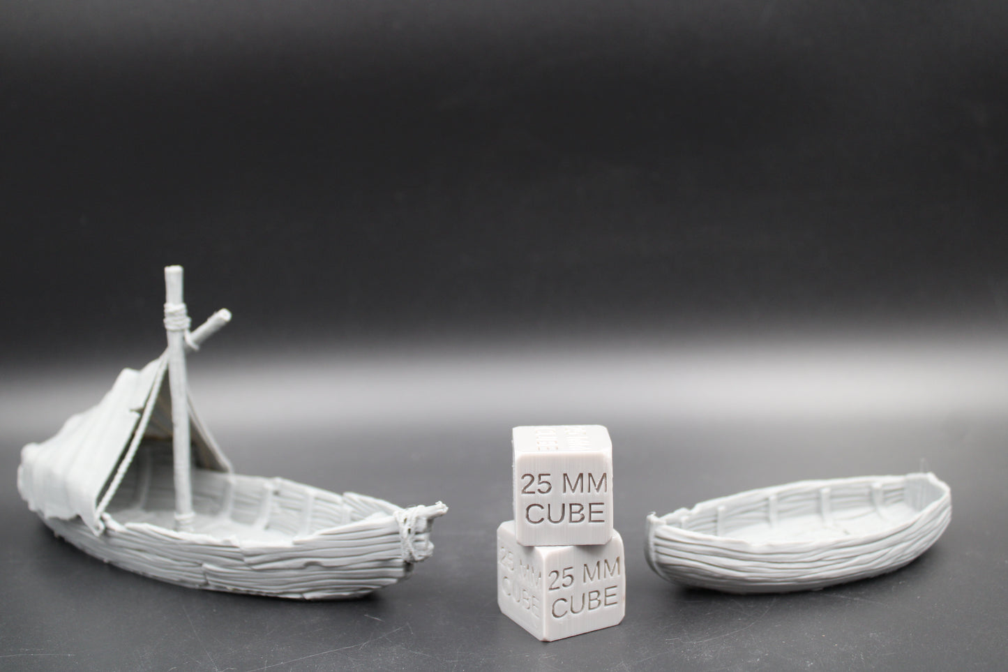 Tabletop Terrain Fantasy Boat Sailboat Ship Set of 2 Dnd RPG Wargame Skirmish