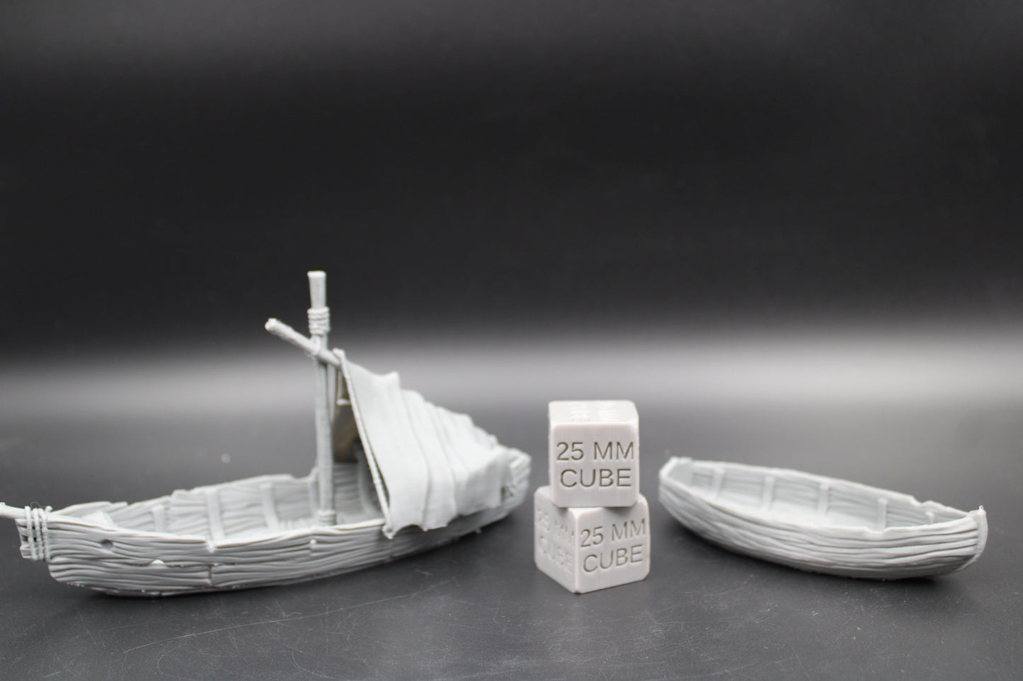 Tabletop Terrain Fantasy Boat Sailboat Ship Set of 2 Dnd RPG Wargame Skirmish