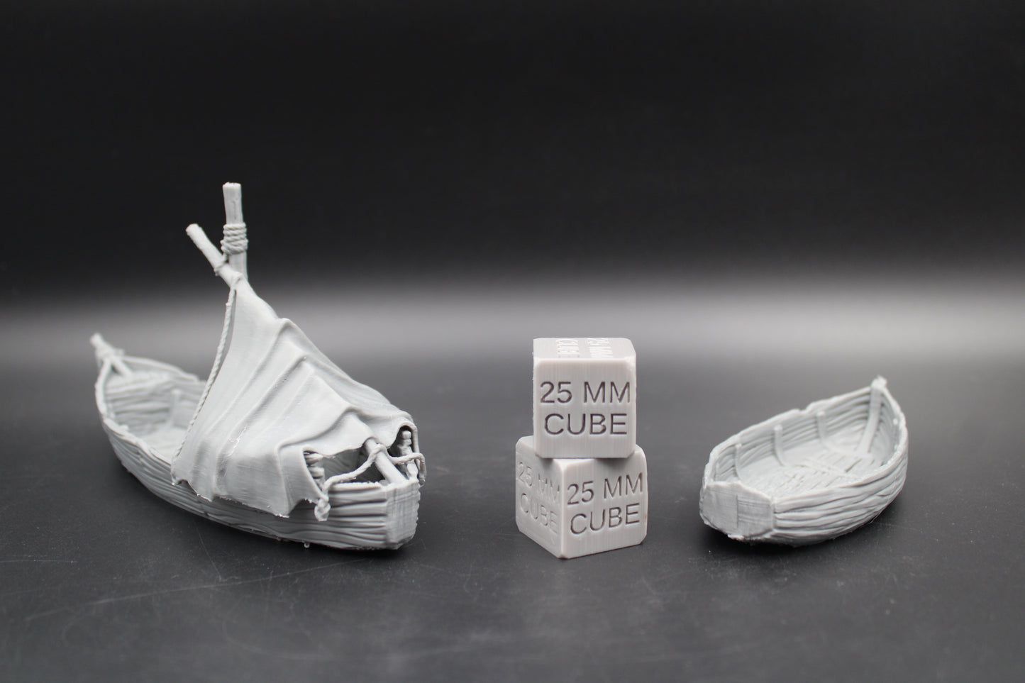 Tabletop Terrain Fantasy Boat Sailboat Ship Set of 2 Dnd RPG Wargame Skirmish