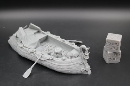 Tabletop Terrain Fantasy Boat Barge River Swamp Trader Merchant Dnd RPG Wargame Skirmish