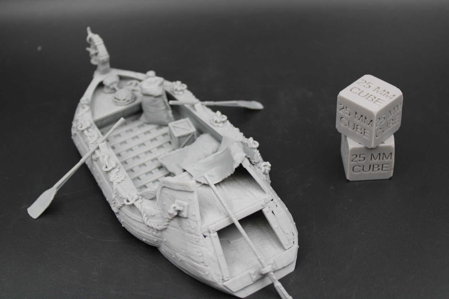 Tabletop Terrain Fantasy Boat Barge River Swamp Trader Merchant Dnd RPG Wargame Skirmish