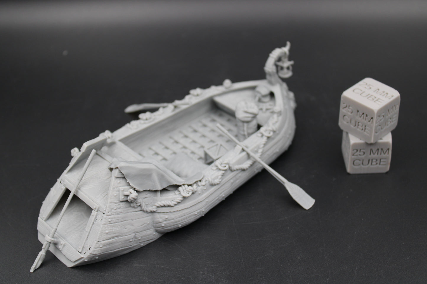 Tabletop Terrain Fantasy Boat Barge River Swamp Trader Merchant Dnd RPG Wargame Skirmish