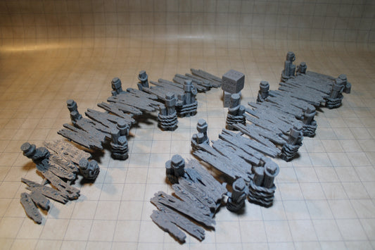 Tabletop Terrain Fantasy Dock Pier Walkway Boardwalk Seaside Swamp River Dnd RPG Wargame Skirmish