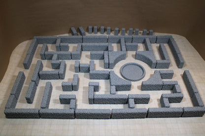 Tabletop Terrain 24x36 Tabletop Hedge Maze Labyrinth 80 Piece Set Dnd RPG Wargame Skirmish 28-32mm