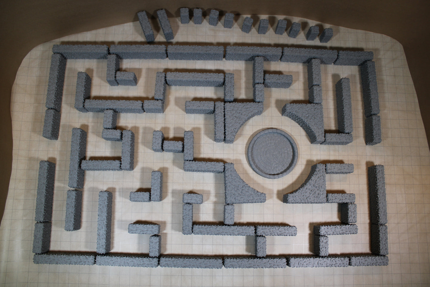 Tabletop Terrain 24x36 Tabletop Hedge Maze Labyrinth 80 Piece Set Dnd RPG Wargame Skirmish 28-32mm