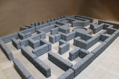 Tabletop Terrain 24x36 Tabletop Hedge Maze Labyrinth 80 Piece Set Dnd RPG Wargame Skirmish 28-32mm