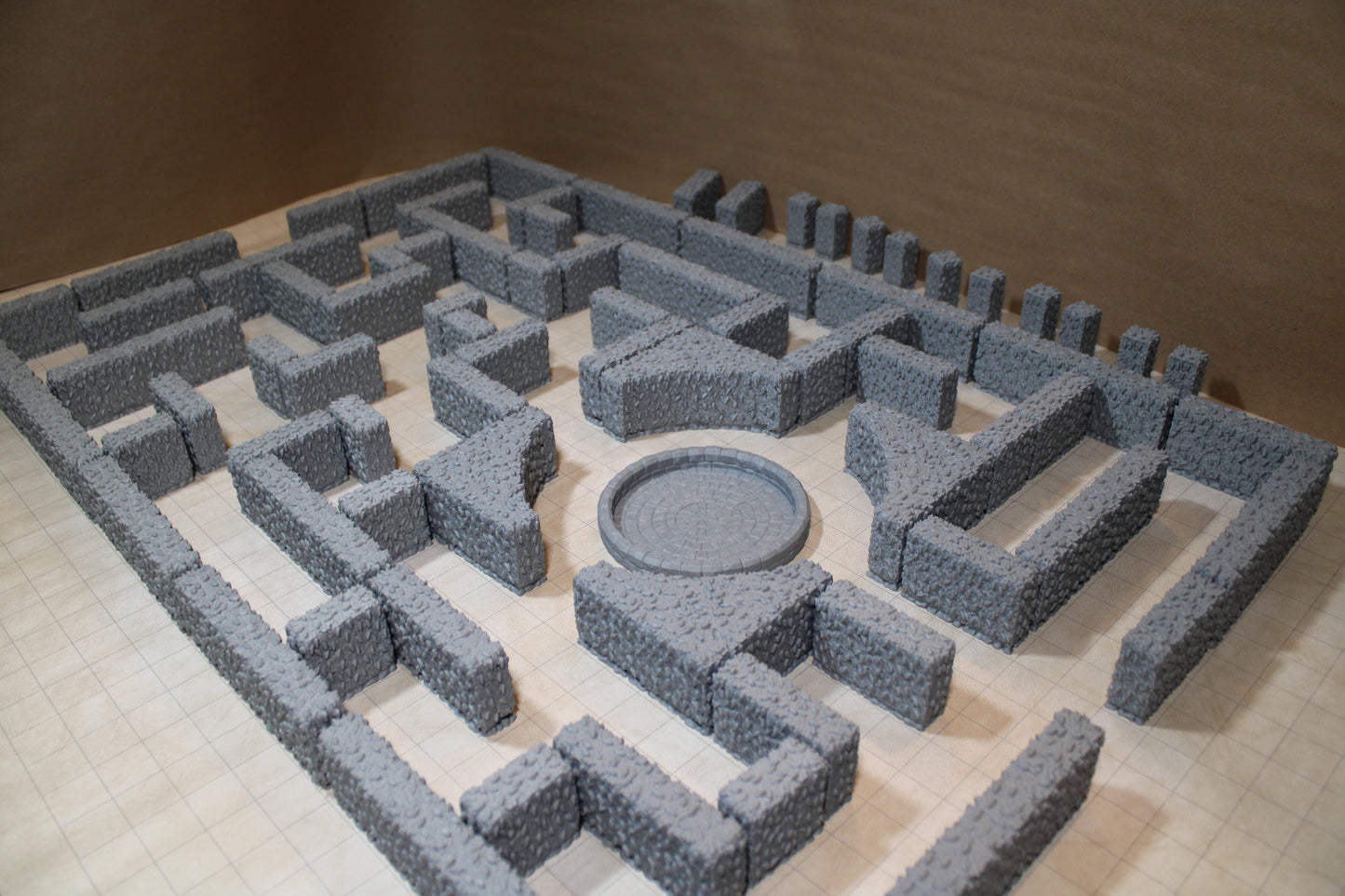 Tabletop Terrain 24x36 Tabletop Hedge Maze Labyrinth 80 Piece Set Dnd RPG Wargame Skirmish 28-32mm