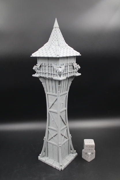 Tabletop Terrain Clock Tower Wargame Skirmish 28mm