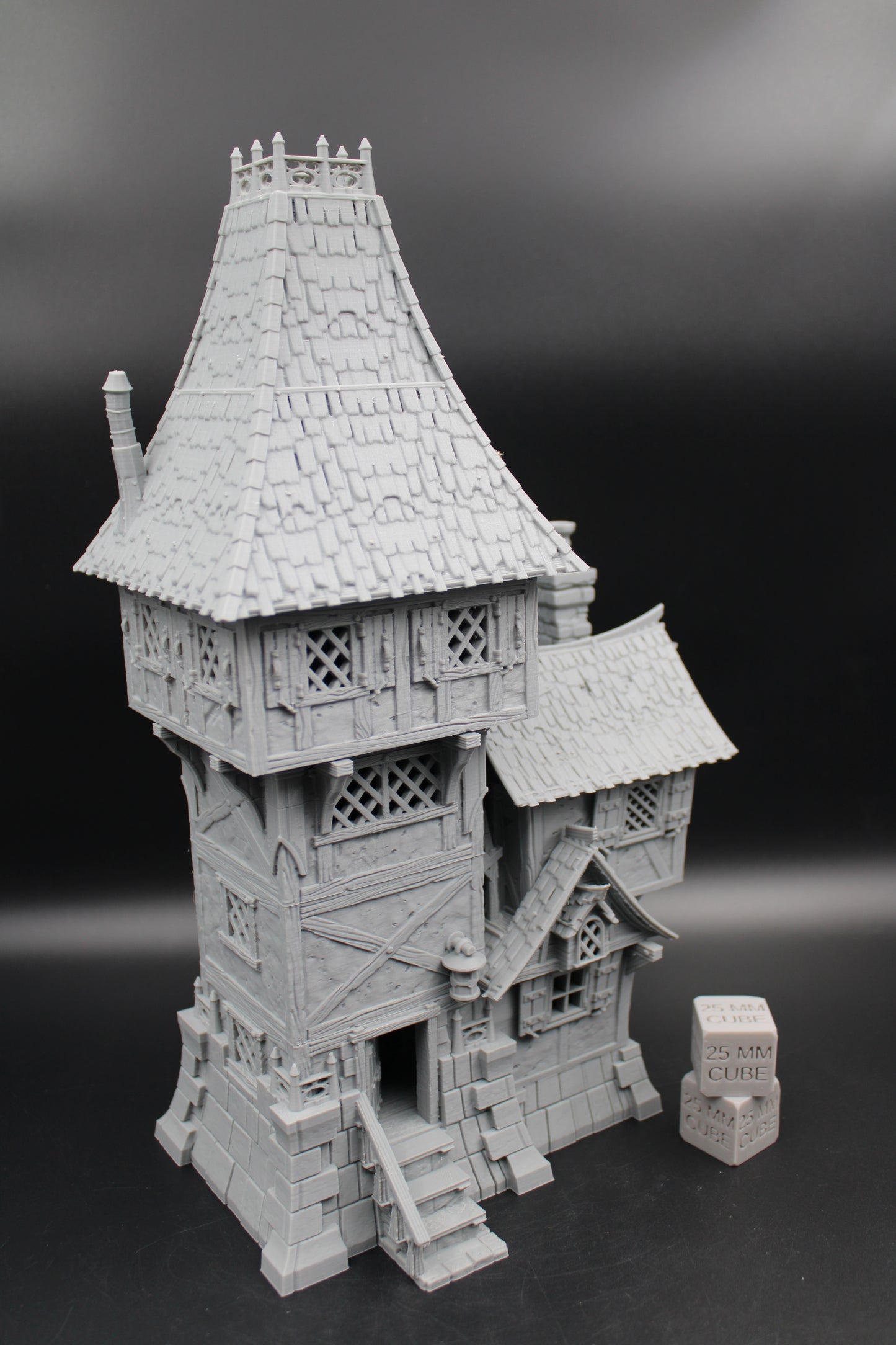 Tabletop Terrain Captain Of The Guard Tower House Wargame Skirmish 28mm