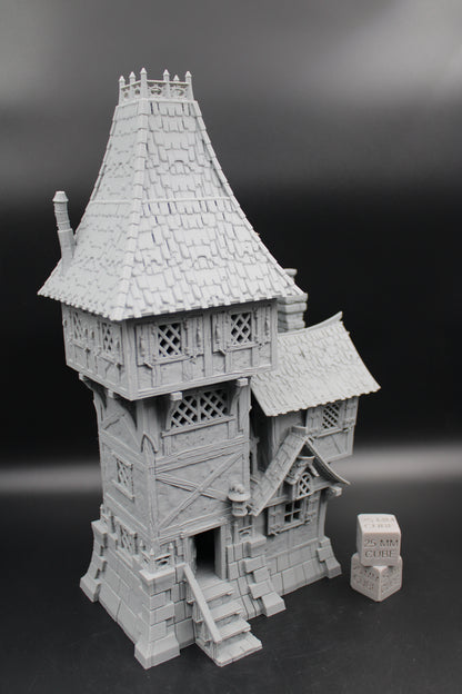 Tabletop Terrain Captain Of The Guard Tower House Wargame Skirmish 28mm