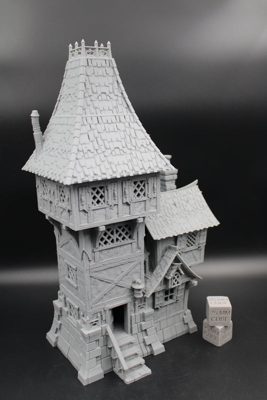 Tabletop Terrain Captain Of The Guard Tower House Wargame Skirmish 28mm