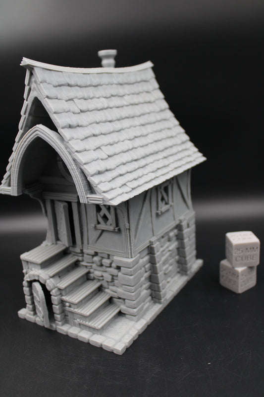 Tabletop Terrain Fantasy Row House No Porch Dnd RPG wargame skirmish 28mm