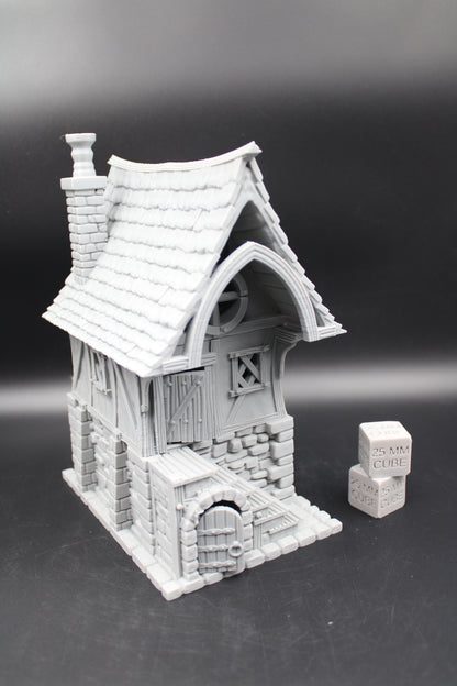 Tabletop Terrain Fantasy Row House No Porch Dnd RPG wargame skirmish 28mm