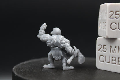 Mallard Duck Barbarian Axe 28-32mm Miniature Dnd Skirmish