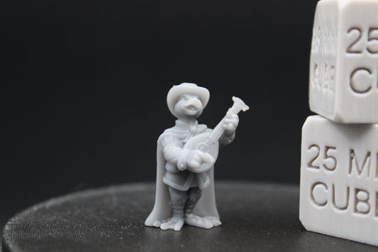 Mallard Duck Bard 28-32mm Miniature Dnd Skirmish