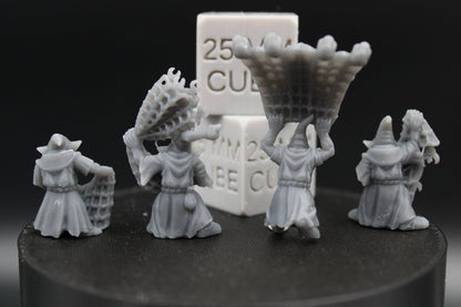 Cave Goblin Catchers x4 32mm Miniature Dnd Skirmish HQuest Oldhammer