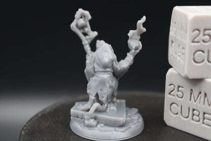 Giant Rat Ratfolk Wizard Shaman Spellcaster Mage 32mm Miniature Dnd Skirmish
