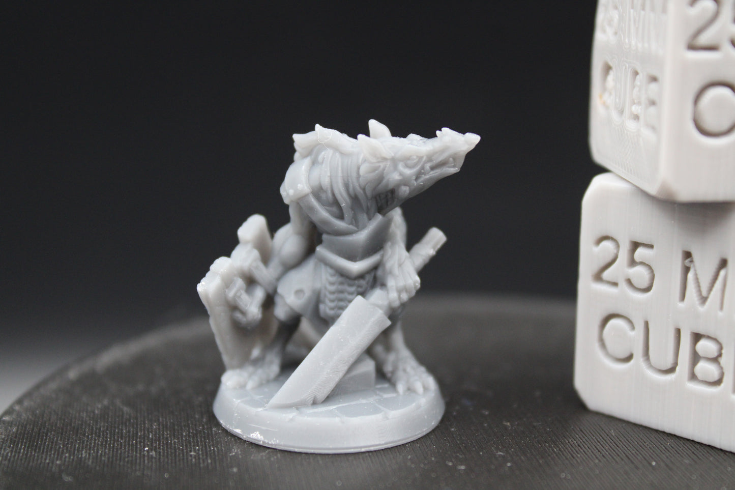 Giant Rat Ratfolk Fighter Sword Shield 32mm Miniature Dnd Skirmish